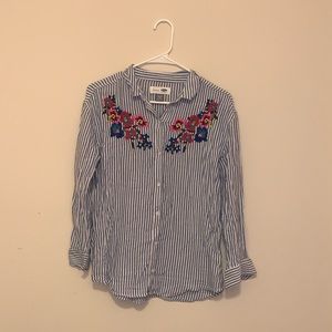 Striped Button Down Shirt